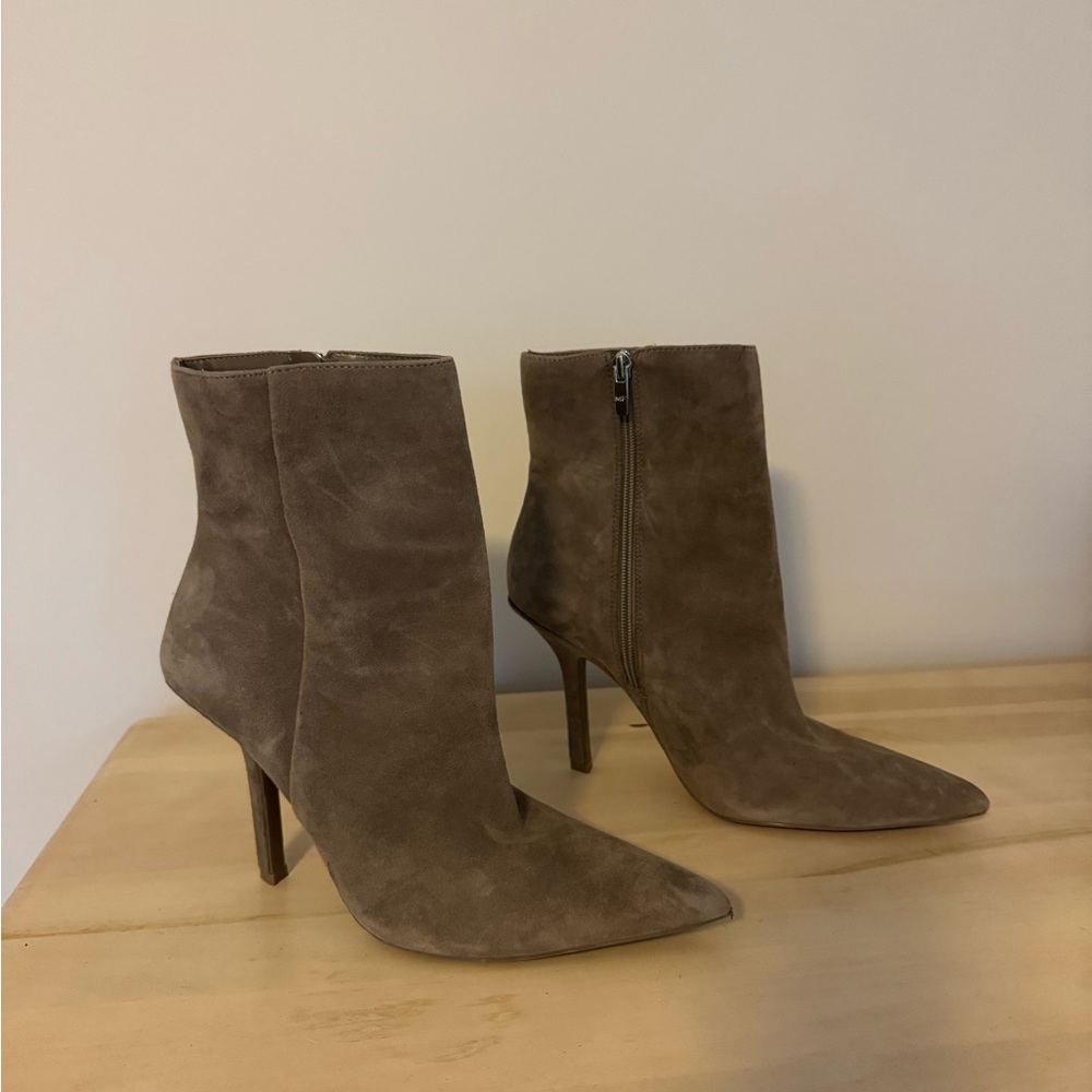 Marc Fisher Tan Suede High Heeled Boots